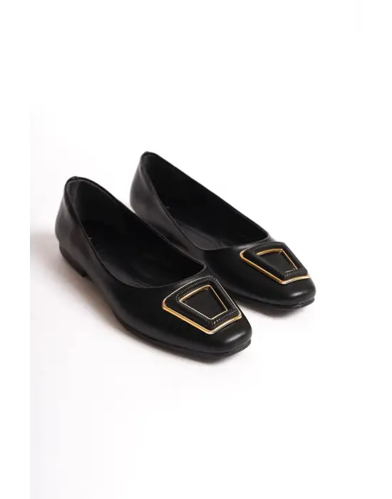 Tokalı Rahat Tabanlı Bayan Babet Ayakkabı