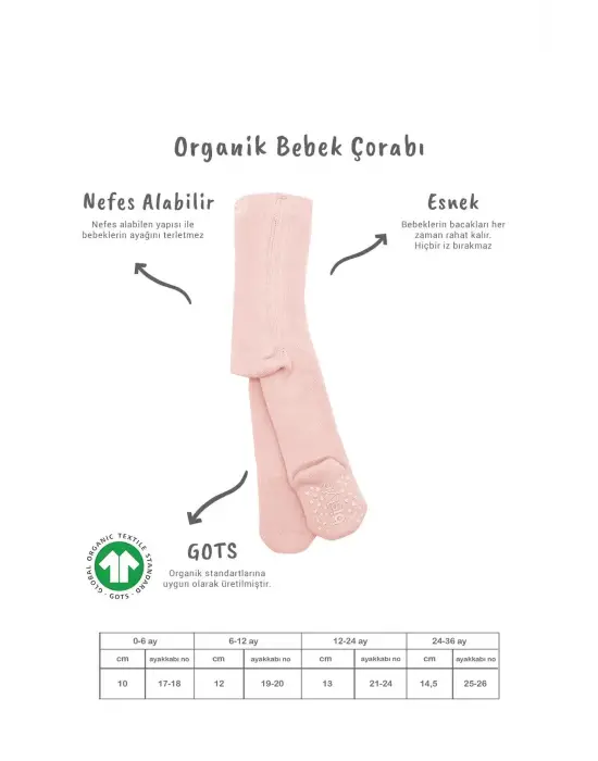 Kaymaz Basic Külotlu Çorap 50501 Pembe