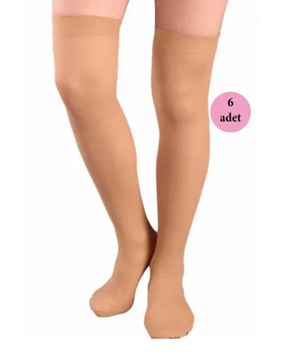 Omarı Tutkal Desteksiz 70 Denye Lastikli Çorap Seti