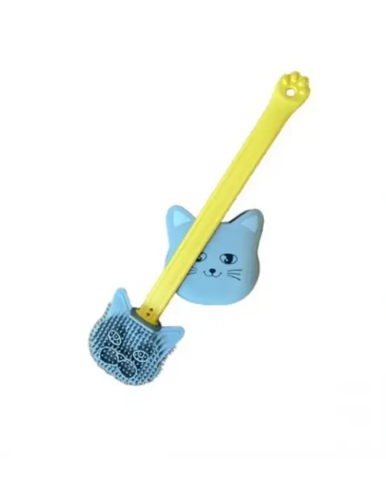 Kedi Tasarımlı Ergonomik Tuvalet Fırçası