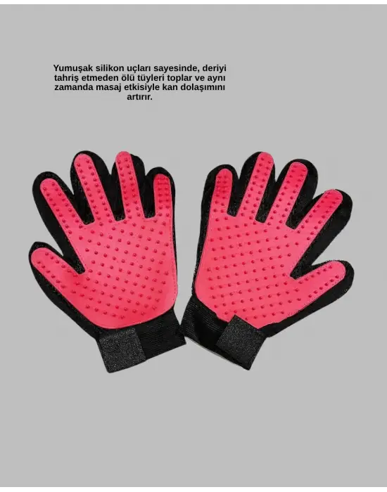 Kedi Ve Köpek Tüy Toplama Masaj Eldiveni