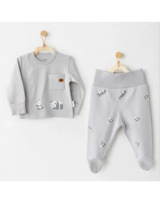 Keep Smiling 2li Zıbın Takım Grey