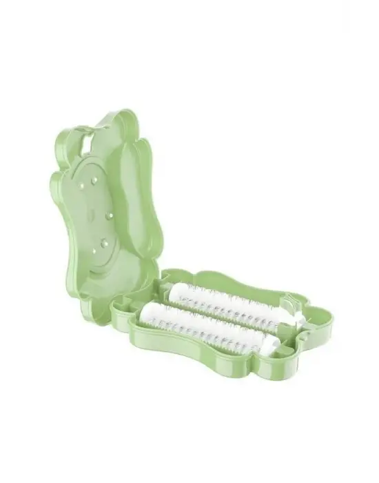 Omarı Çift Fırçalı Yeşil Kelebek Desenli Gırgır Ürün