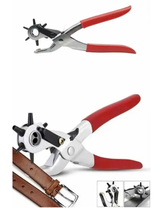 Kemer Delme Pensesi- Kemer Delik Açma Zımbası Paslanmaz Çelik