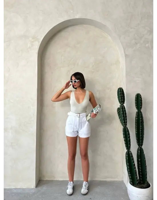 Modern Gabardin Şort