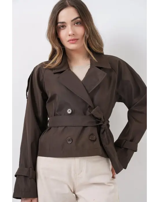 Modern Kısa Trençkot