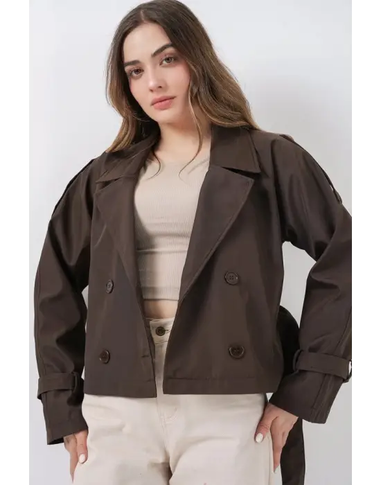 Modern Kısa Trençkot