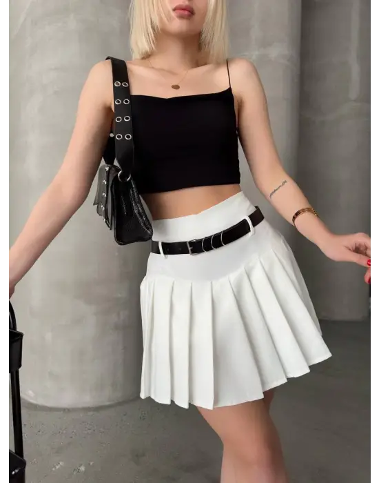 Modern Pikseli Şort Etek