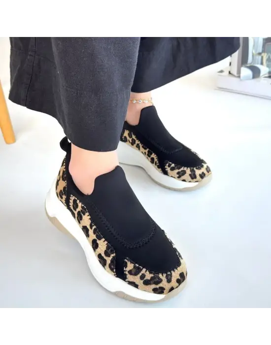 Kendy Leopar Süet Spor Ayakkabı