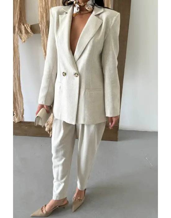 KETEN CEKET - PANTOLON TAKIM - Ham