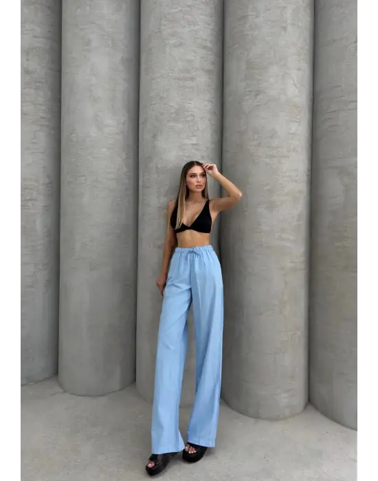 Modern Keten Pantolon