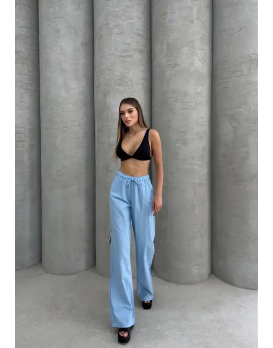 Modern Keten Pantolon