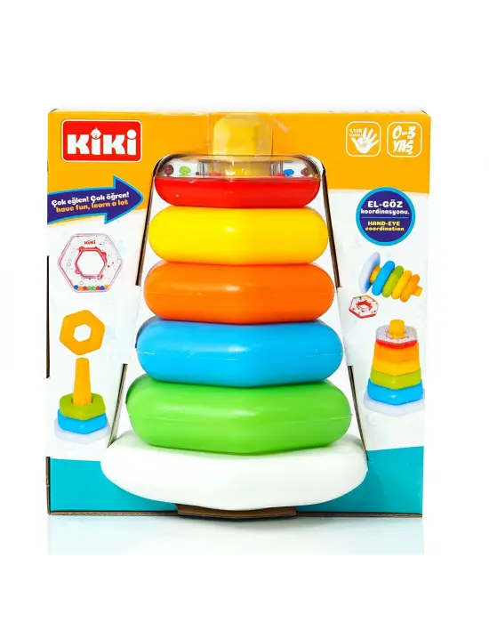 Omarı Renkli Altıgen Halkalar Çıngıraklı