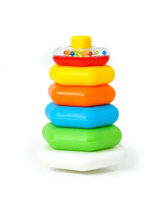 Omarı Renkli Altıgen Halkalar Çıngıraklı