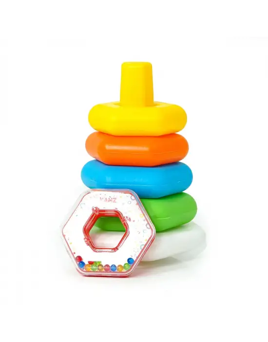 Omarı Renkli Altıgen Halkalar Çıngıraklı