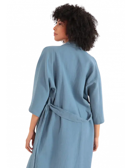 Kimono Üst - İNDİGO