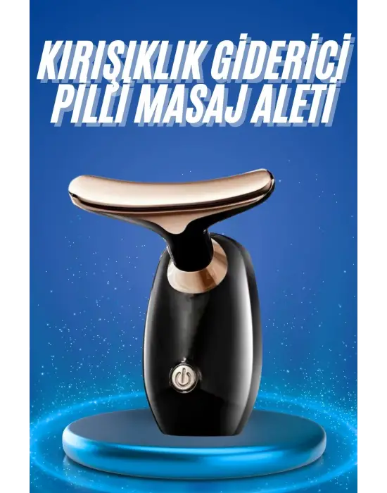 Kırışıklık Giderici Yüz Masaj Aleti Pilli Cilt Bakım Cilt Sıkılaştırma Derinlemesine Temizler