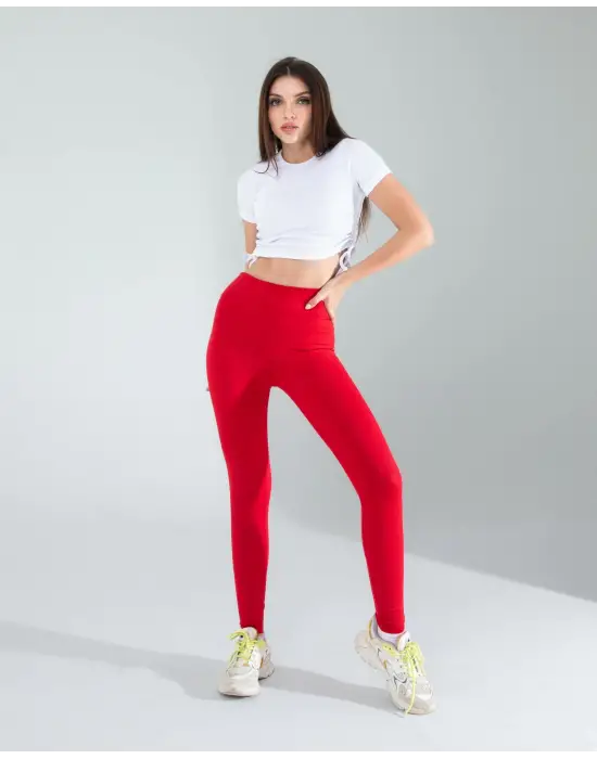 Sıkı Fitilli Push Up Tayt Sportif