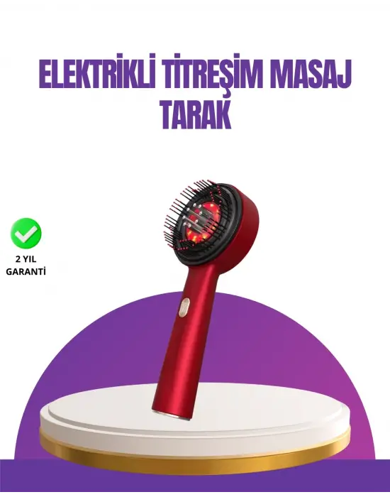 Kırmızı Led Işıklı Saç Derisi Masaj Aleti