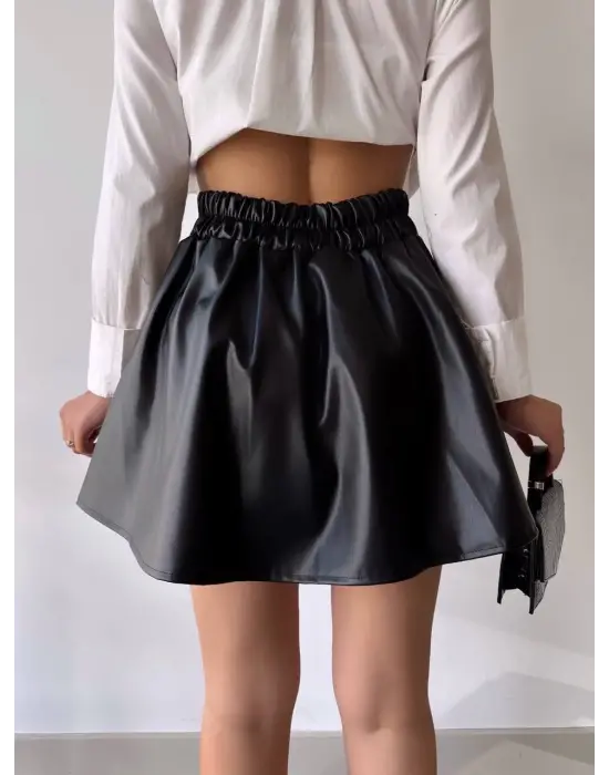 Kısa deri çan etek h26599