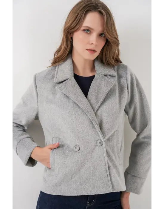Kısa Kaşe Ceket 0725 - A.Gri