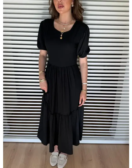 Omarı Şık ve Rahat Kadın Balon Elbise