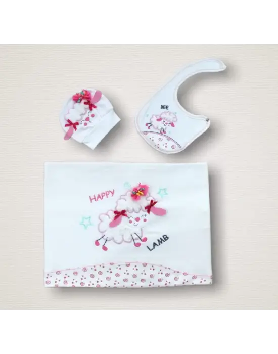 Göz Alıcı Kıvırcık Kuzu Nakışlı Zıbın Takımı