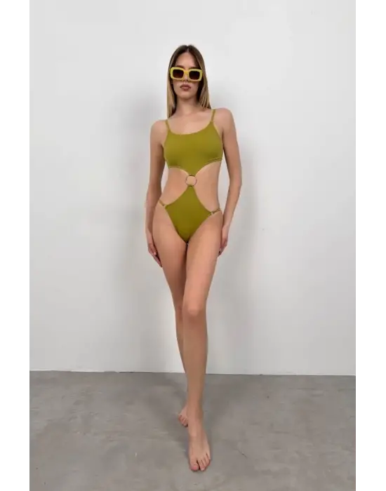 Omarı Deniz Akıntısı Desenli Mayokini