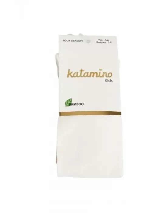 Omarı Yumuşak ve Hafif Bambu Külotlu Çorap - Krem