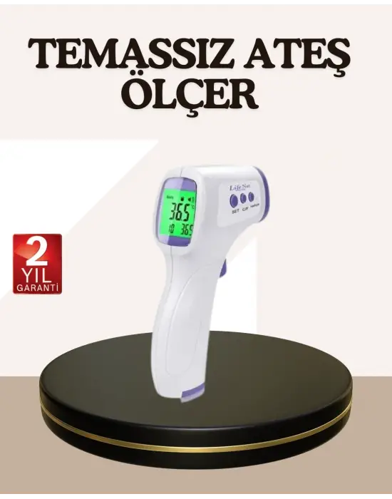 Kızılötesi Alından Temassız Ateş Ölçer Akıllı Sesli Uyarı