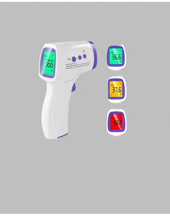 Kızılötesi Temassız Ateş Ölçer Lcd Ekranlı Hassas Termometre