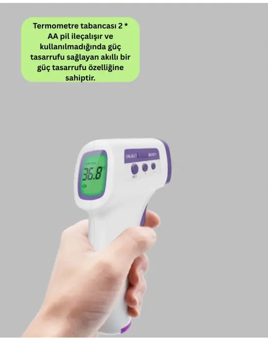 Kızılötesi Temassız Ateş Ölçer Lcd Ekranlı Hassas Termometre