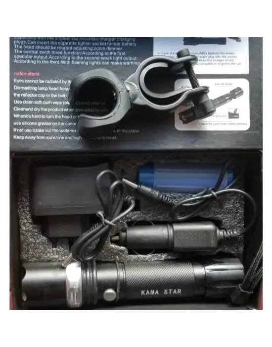 Omarı Ayarlanabilir Şarjlı Dağ Kamp El Feneri