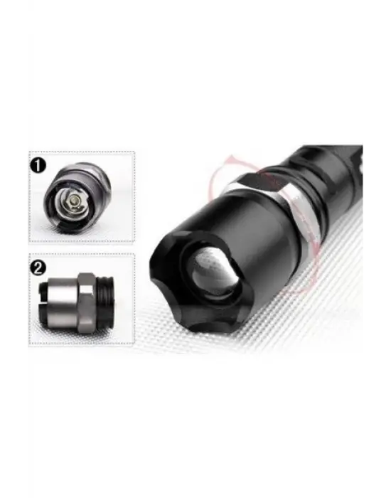 Omarı Ayarlanabilir Şarjlı Dağ Kamp El Feneri