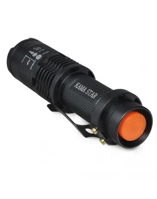 Km 87 Polis Tipi Zoomlu Şarjlı Metal Dağ Kamp Cep Feneri