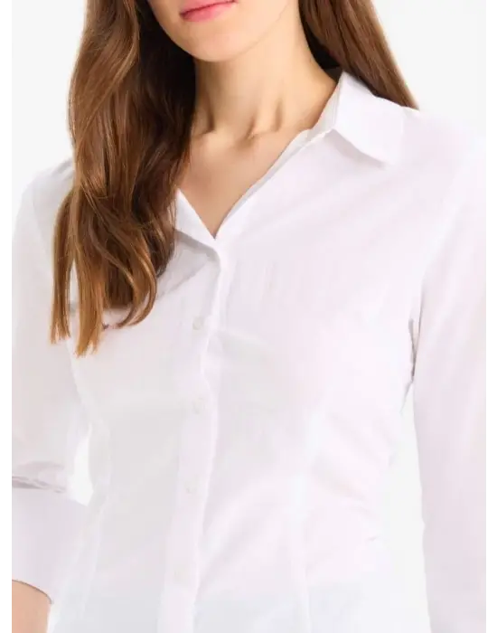 Omarı Şık ve Geniş Kol Detaylı Gömlek