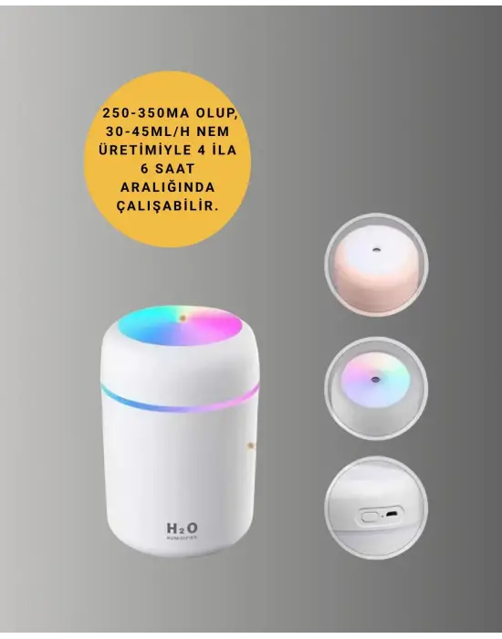 Kompakt Boyutlu Nemlendirici – 30-45ml/h Buhar Kapasiteli