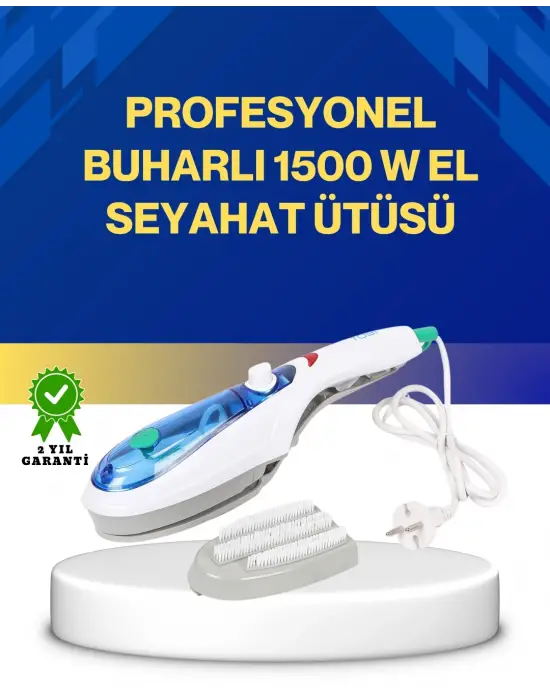 Kompakt Buharlı Ütü 1500w | Tüm Yüzeyler İçin Pratik Ve Etkili