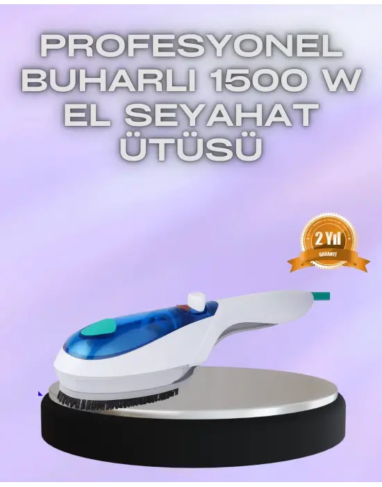 Kompakt Seyahat Tipi Buharlı Ütü Pratik Kırışıklık Açıcı