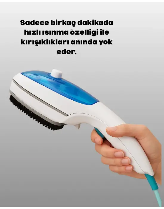 Kompakt Seyahat Tipi Buharlı Ütü Pratik Kırışıklık Açıcı