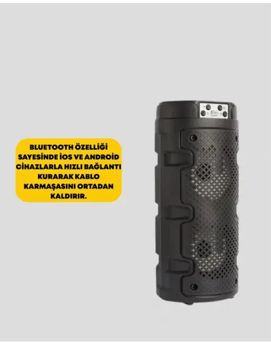 Kompakt Tasarım, Yüksek Ses Performansı – Çoklu Giriş Seçenekli Kablosuz Hoparlör (bluetooth, Usb, Sd Kart, Aux)