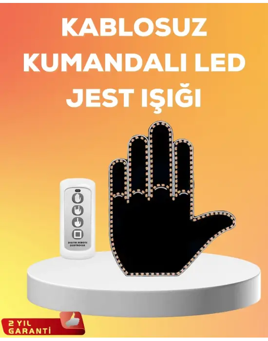 Kompakt Tasarımlı Led Jest Işığı – Selam Ve Teşekkür Modları
