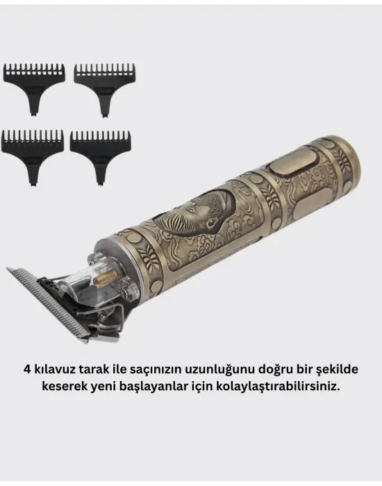 Kompakt Tasarımlı, Uzun Pil Ömürlü Saç Sakal Kesme Makinesi