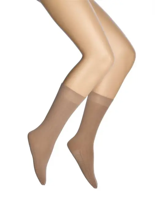 Omarı Bronz Renkli Masaj Etkili Kadın Çorap Seti 38 Beden