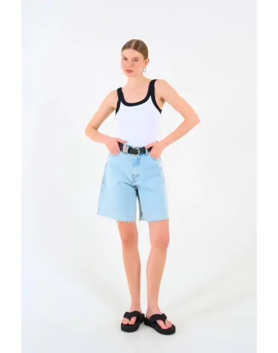 Omarı Konforlu İki Renkli Atlet