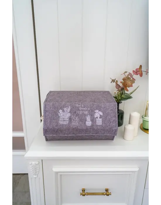 Omarı Köşeli Kapaklı Çok Amaçlı Taşınabilir Organizer Kutu