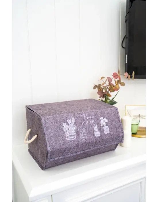 Omarı Köşeli Kapaklı Çok Amaçlı Taşınabilir Organizer Kutu