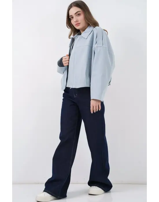 Kot Bomber Ceket 0737 - Mavi