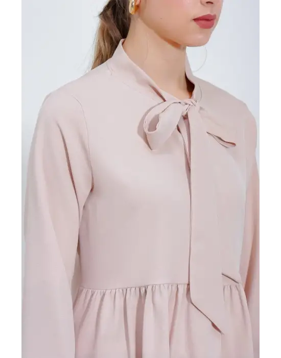 Krem Örme Pantolon Tunik Alt Üst Takım 6654