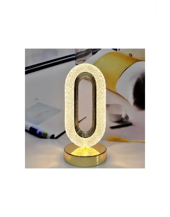 Kristal Gece Lambası Işık Lüks Led Masa Lambası Yatak Odası Dekorasyon Modern Romantik Kumandalı